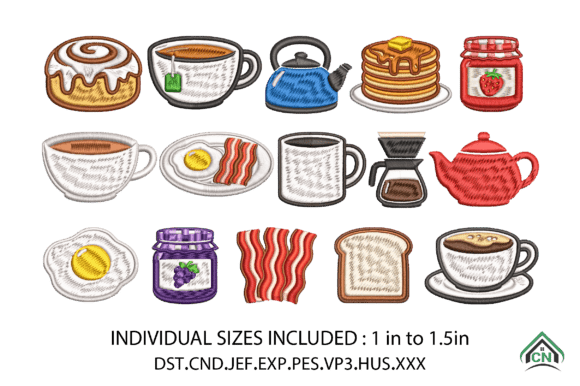 Cozy Breakfast Mini Embroidery X15 File Review