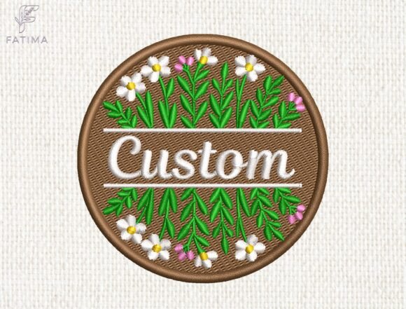 Custom Floral Name Patch Embroidery Review