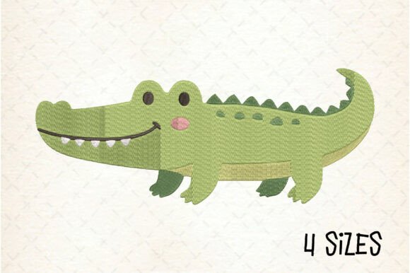 Cute Baby Crocodile Embroidery Design Review