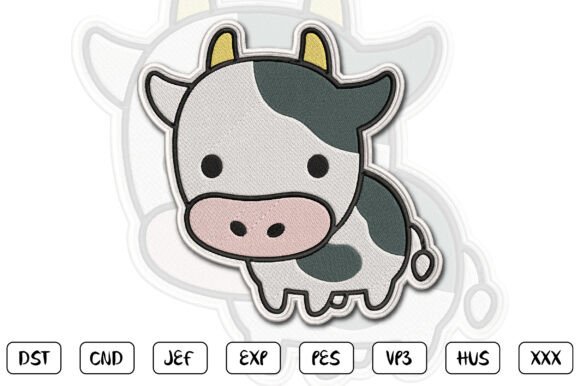 Cute Cow Patch Embroidery Design Review