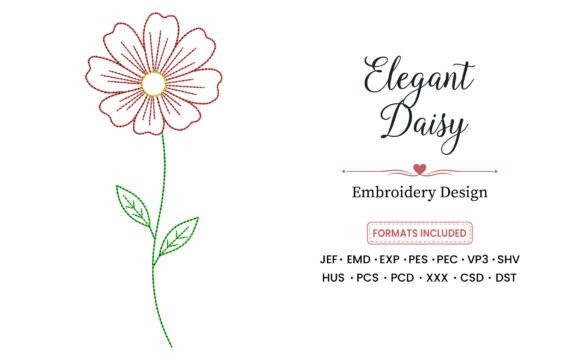 Elegant Daisy Embroidery Design Review