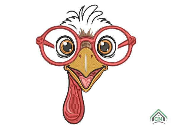 Funny Chicken with Glasses Embroidery Review