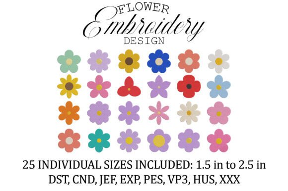 Mini Flower Icons Embroidery Design Review