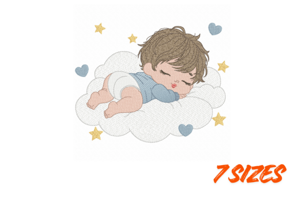Sleeping Baby Cloud Embroidery Art Review