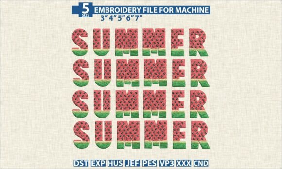 Summer Watermelon DST PES Embroidery: A Craft Fair Seller’s Review